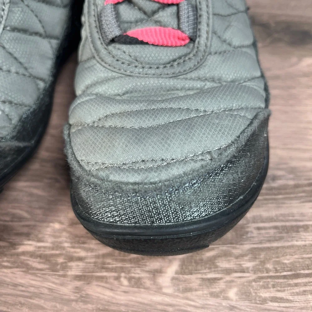 Columbia‎ Minx Mid III Snow Boots Big Girls Grey Pink Waterproof Quilted Size 3